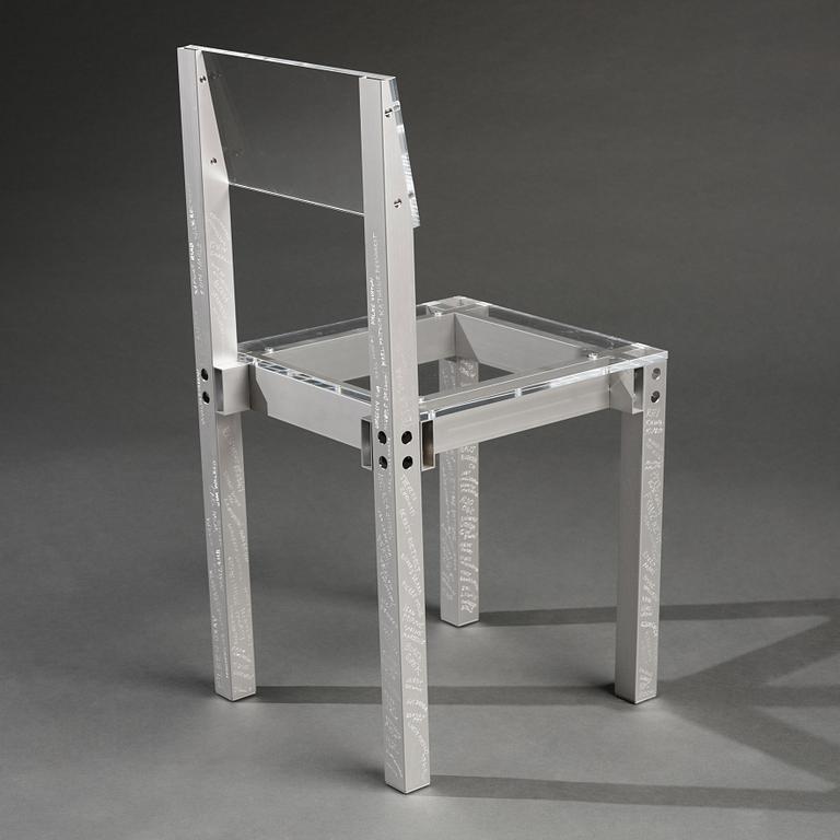 Fredrik Paulsen, stol, unik, "Chair One, Heroes", JOY, 2024.