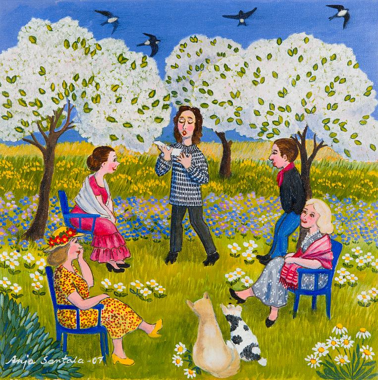 Anja Santala, "Runoja omenapuun alla" (Poems under the apple tree).