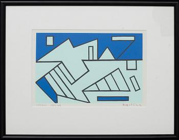 OLLE BAERTLING, serigraph in colours signed dated and numbered 1950-68 109/300.