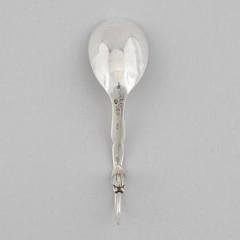 Georg Jensen, a sterling silver serving spoon, Copenhagen, Denmark 1931.