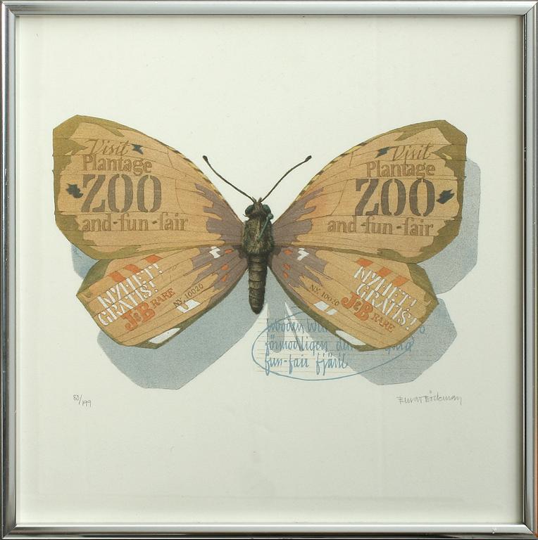 PARTI GRAFIK, 3 delar, bl a Lennart Aschenbrenner, sign och numr.