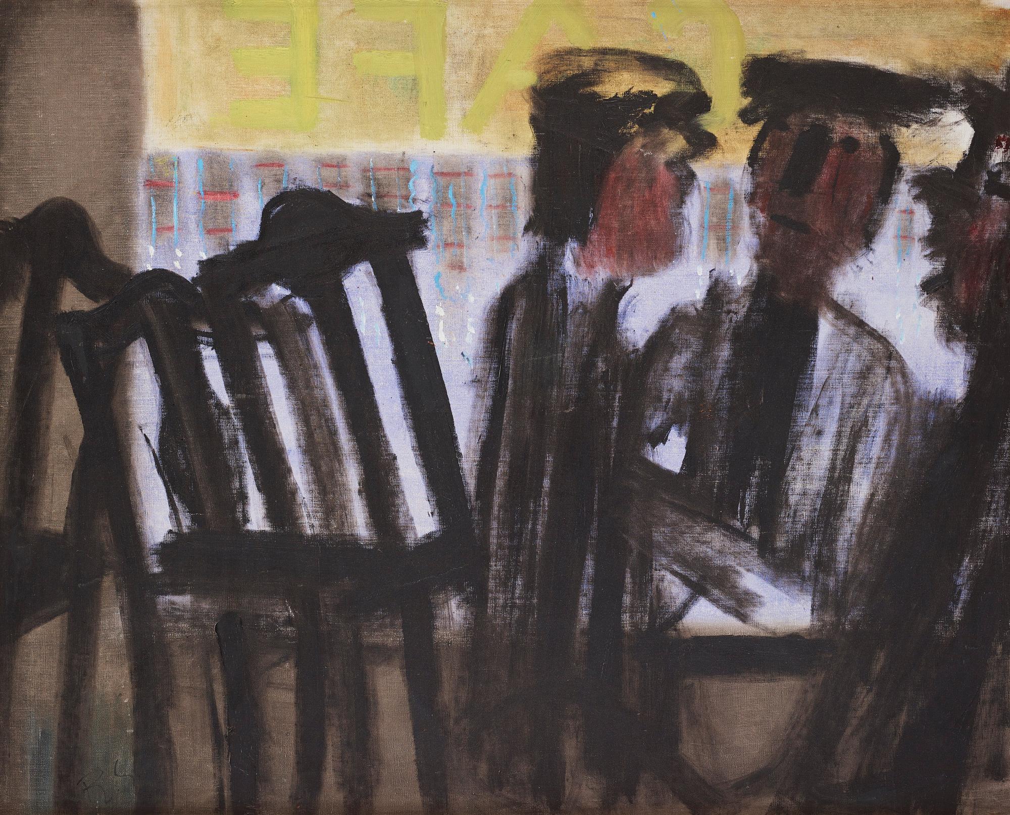 Ragnar Sandberg, At the café.