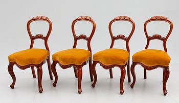 STOLAR, 4 st, nyrokoko, sent 1800-tal.