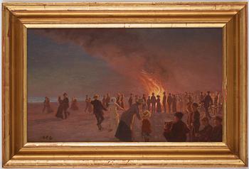 Gustaf Adolf Clémens, Midsummer on the beaches of Skagen (Saint Hans).