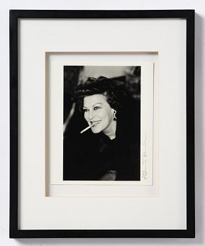 Helmut Newton, "Ava Gardner, London, 1984".