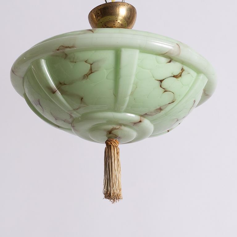 A Swedish Grace ceiling lamp, 1920s/30s.