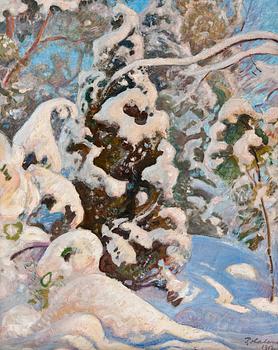 192. Pekka Halonen, WINTER LANDSCAPE.