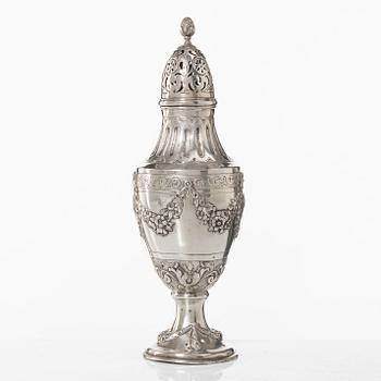 Sockerruska, silver 800, Tyskland, omkring 1900.
