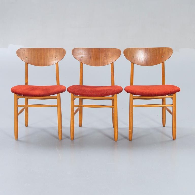 Chairs, 3 pcs, 1950s.