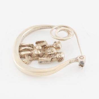 Eric Robbert, brosch, silver.