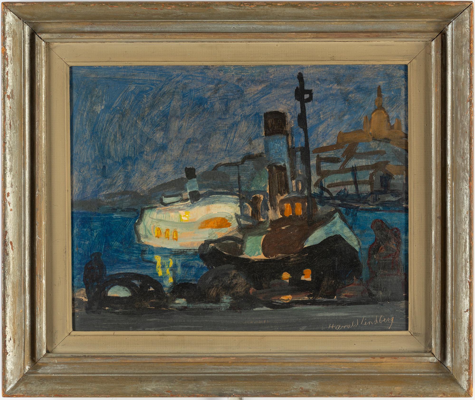 Harald Lindberg, oil on panel, signed.