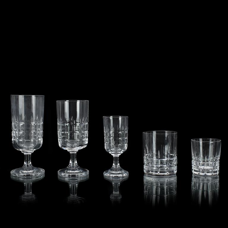 SERVISGLAS, 62 delar, delar, "City", Vicke Lindstrand, Kosta.