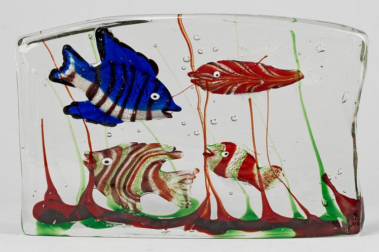 SKULPTUR, glas, trol Salviati, Italien, 1950-tal.