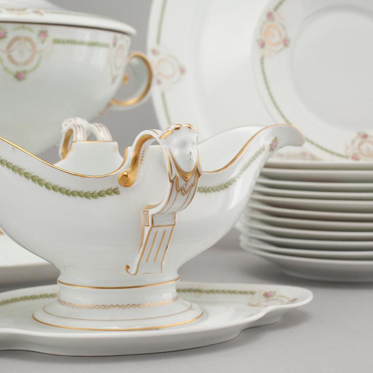58 pieces of late 20th century dinnerware from Rosenthal called "Empire".