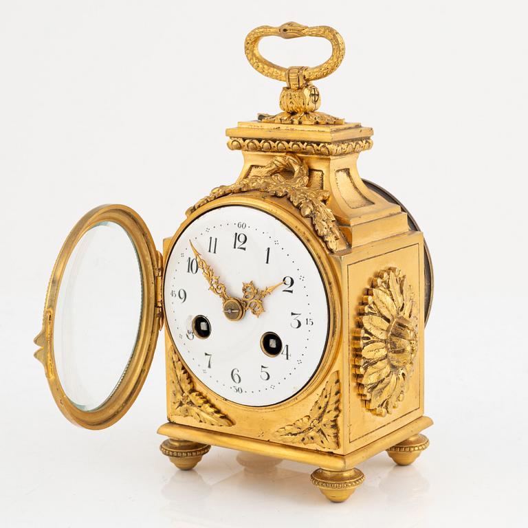 A Louis XVI-style Officer's clock, around 1900.