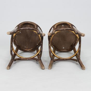 A pair of bar stools, Thonet, first half of the 20th century.