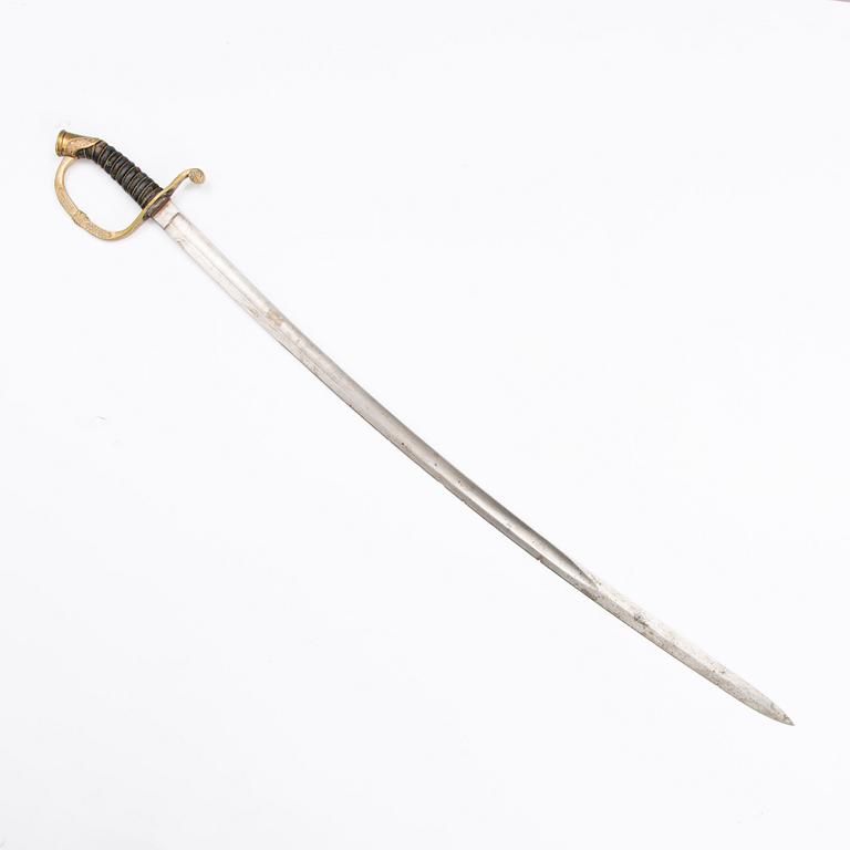 A Russian infantry officer's sword, model 1841-65.