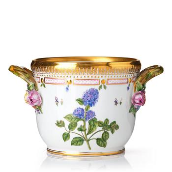 344. A Royal Copenhagen "Flora Danica" wine cooler/flower pot, Denmark, 20th Century.