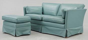 SOFFA och FÅTÖLJ med FOTPALL, Arne Norell, 1900-tal.