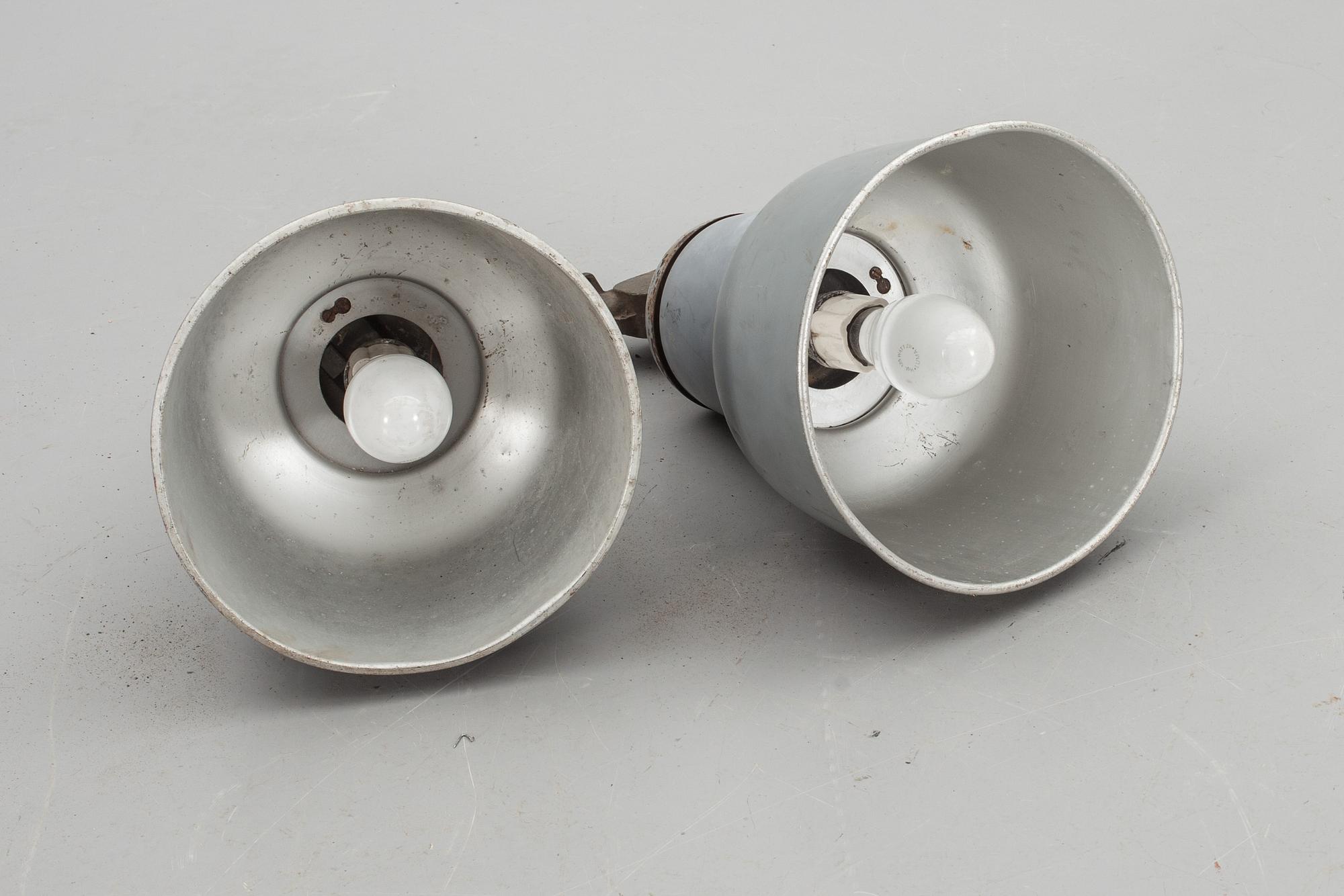 INDUSTRILAMPOR, 2 st, 1900-tal.