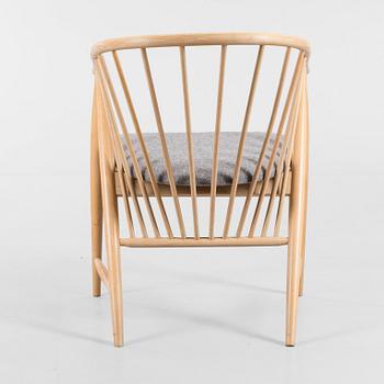 KARMSTOL, "Solfjädern", Sonna Rosén, Nesto, formgiven 1948, märkt 1990.