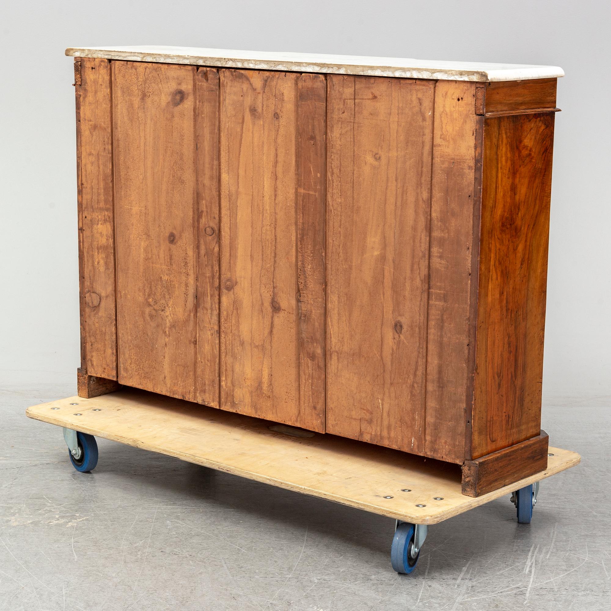 A Walnut 1800's sideboard, England.