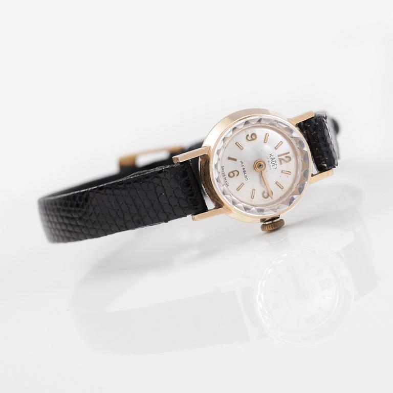 ARMBANDSUR, 18K, Kadet, 1900-talets mitt.