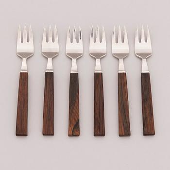 A mid-20th century 49-piece set of "Triennale" cutlery for Fiskars, Finland.