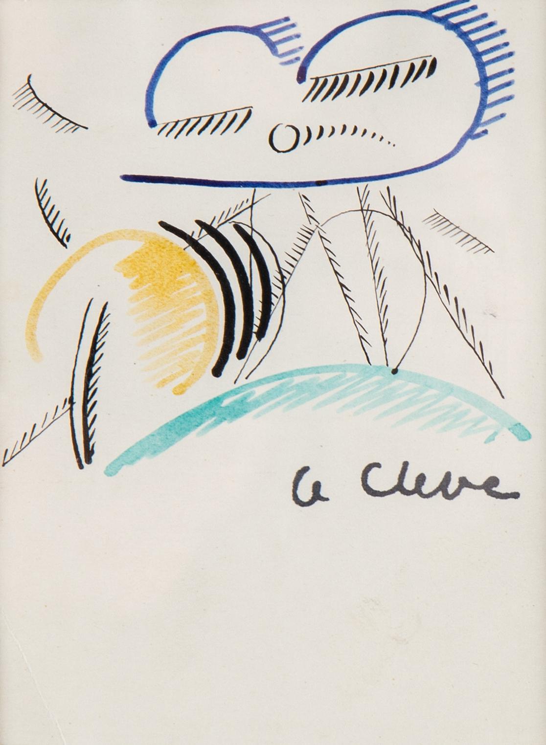 Agnes Cleve, ink, signed.
