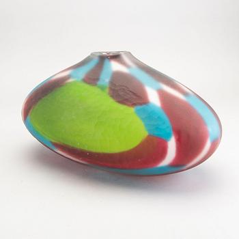 Salvadore & Ferro, , a signed glass vase Österlen's glasshytta and Åhus glashytta 2016.