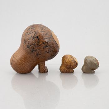 Lisa Larson, ten stoneware figurines, Gustavsberg.