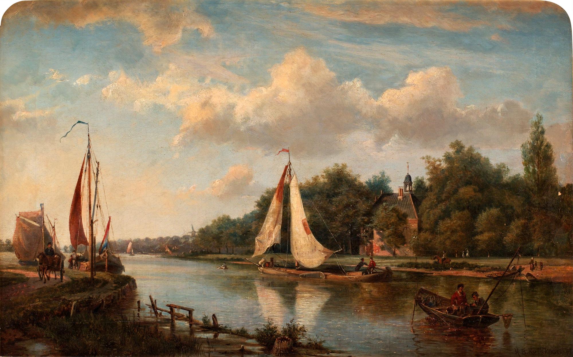 Jan Hermann Barend Koekkoek Attributed to, Delta.