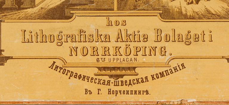 MAPP, "Bilderark för skolan & Hemmet", Fredrik Sandberg, lithografiska Aktie Bolaget, Norrköping, omkring år 1900.