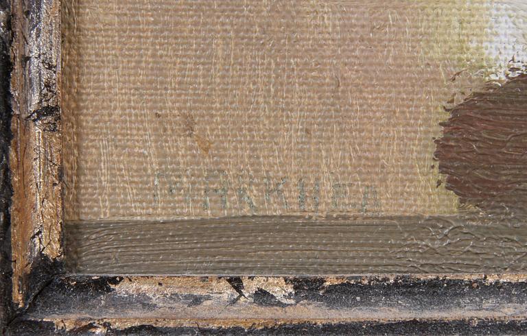 SVEN ERIK MARKHED, tillskriven, olja på pannå.