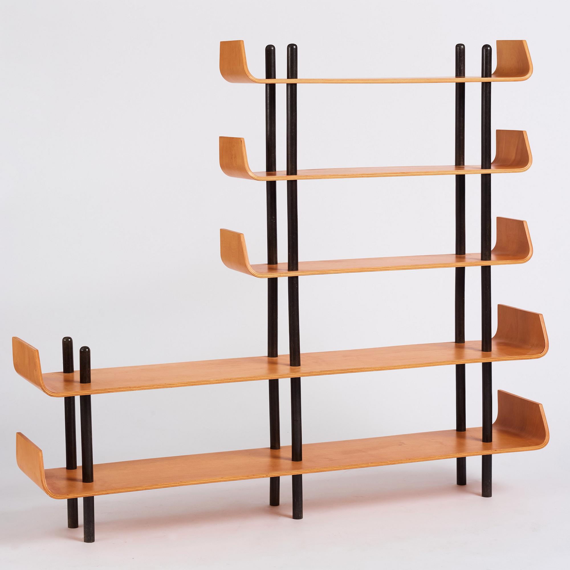 Wilhelm Lutjens, bokhylla, modell "545", De Boer Gouda, Nederländerna, 1950-60-tal.