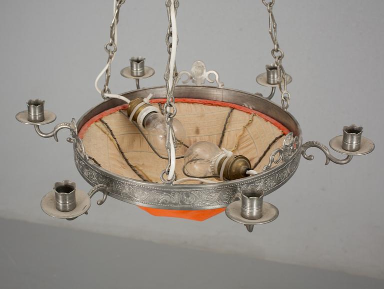 TAKAMPEL, tenn, empirstil, utländska stämplar, 1920-tal.