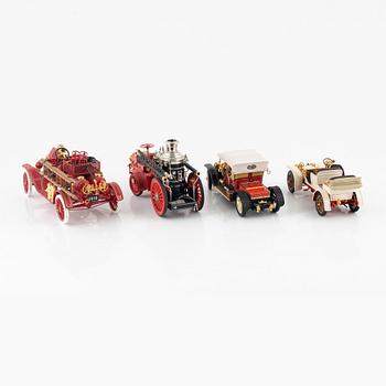 Eight die cast model cars, Franklin Mint.