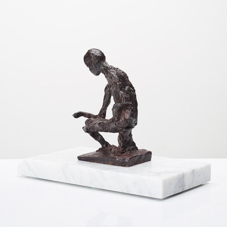 Asmund Arle, skulptur, signerad Asmund Arle samt gjutarmärkt H. Bergman Cire Perdue.