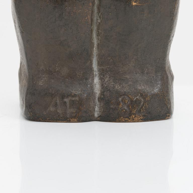 Allan Frilander, skulptur, brons, signerad och daterad -82.