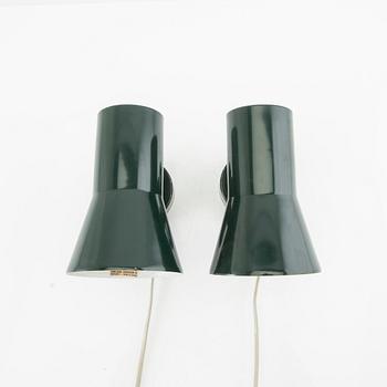 Hans-Agne Jakobsson, wall lamps a pair model no V239 Markaryd 1970s.