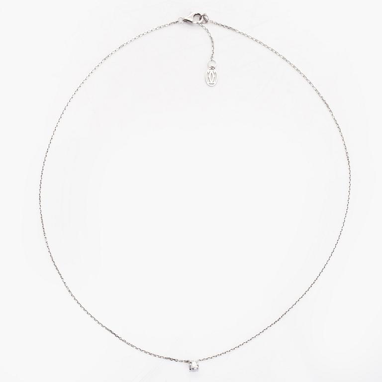 Cartier, halsband, "1895", 18K vitguld med briljantslipad diamant.