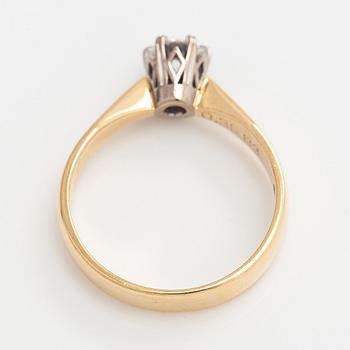 Ring, briljantslipad diamant 0,35 ct, 18K guld, 2007.