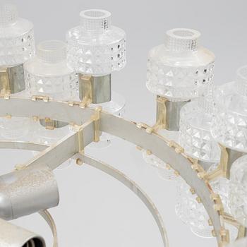 Gert Nyström, a 'Festival' glass ceiling light, Fagerhults Belysning.