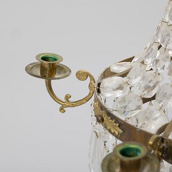 Chandelier, Gustavian style, early 20th century.