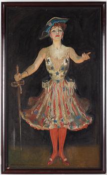 JAMES MONTGOMERY FLAGG, oil on canvas, signed James Montgomery Flagg and dated 1917.