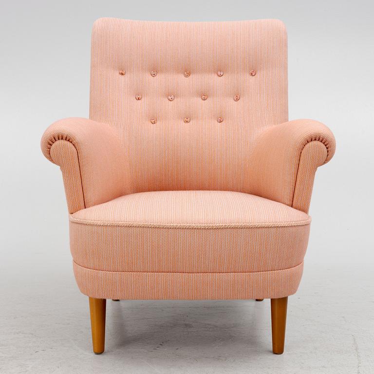 Carl Malmsten, fåtölj, "Hemmakväll", OH Sjögren, Tranås, 1900-talets senare del.1900-talets andra hälft.