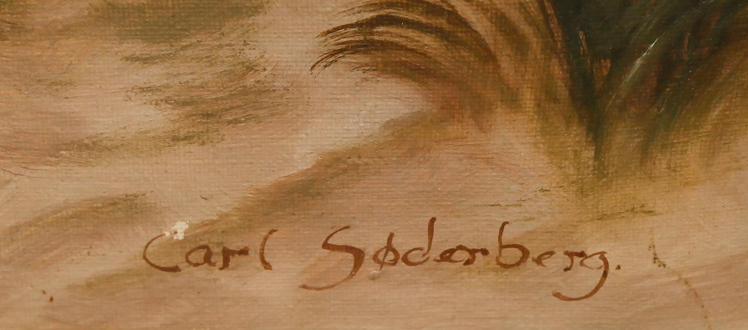 NIELS WALSETH, olja på duk, signerad Carl Söderberg.