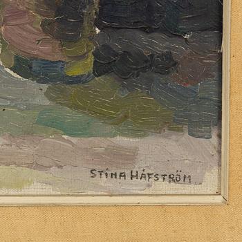 Stina Håfström, oil on panel, signed.