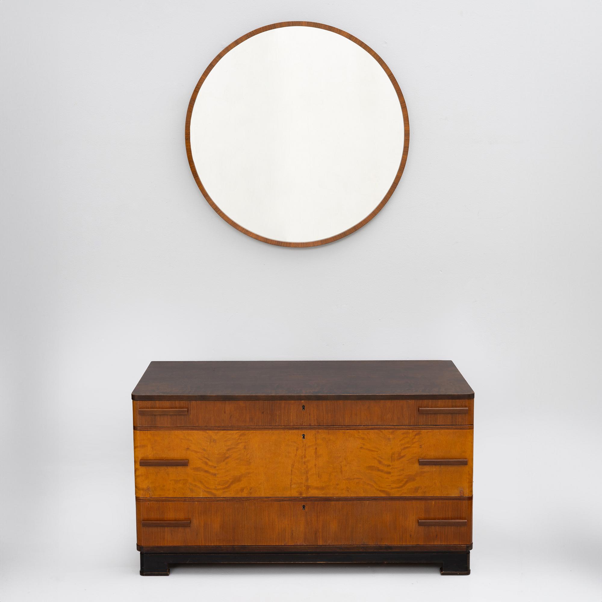 Svenska Möbelfabrikerna, byrå och spegel, "Svea", 1930-tal, Bodafors, 1930-tal.