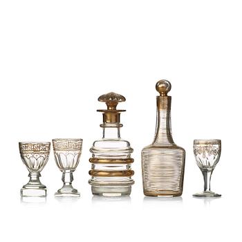 A Russian matched glass service, 19th Century. (21).